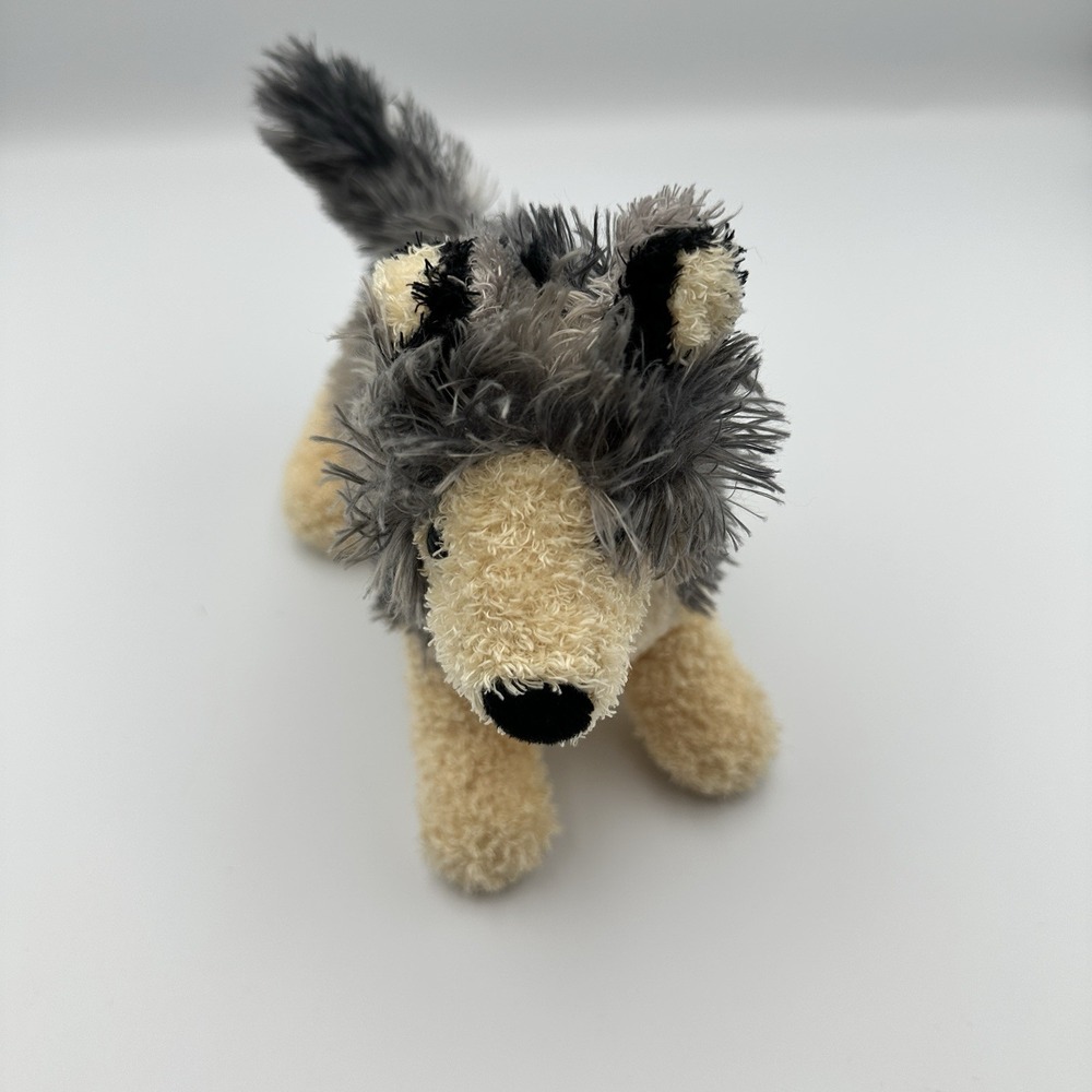 Douglas Howl Kohair Wolf Stuffed Animal Plush Gray White Retired Soft Toy